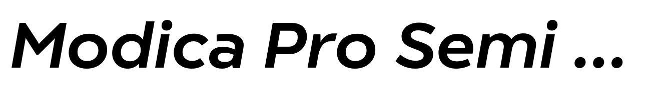 Modica Pro Semi Bold Italic